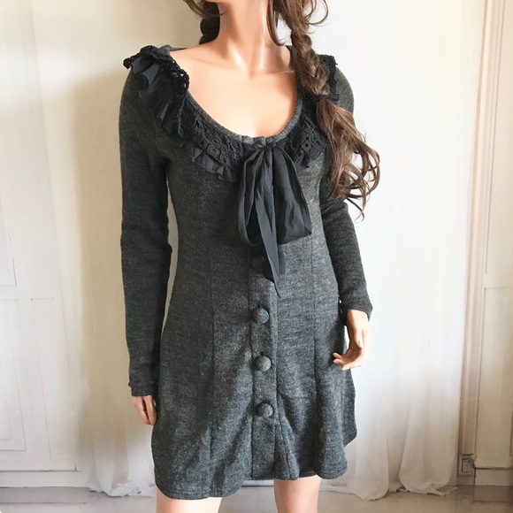 A'Reve Sweaters - A’Reve Boho Lace Bow Feminine Cardigan